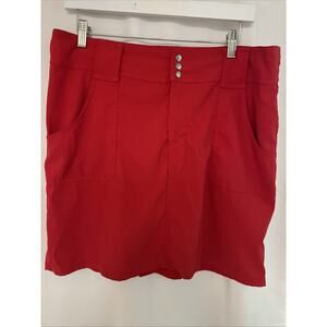 Jofit Women's Golf Athletic Tennis Skirt Skort Size 12 Red